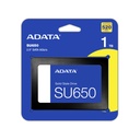 Unidad de Estado Sólido (SSD) A-Data ASU650SS - De 2.5", con capacidad de 1TB, 3D TLC NAND, 520MB/s de lectura, 450MB/s de escritura, SATA3 6Gbit/s. ASU650SS-1TT-R