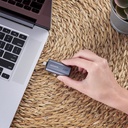 Memoria Flash Adata SC750, Capacidad 500GB, USB-C 3.2, Lectura 1050 MB/s, Escritura 1000 MB/s, Color: Negro. SC750-500G-CCBK
