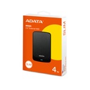 Disco Duro 2.5" A-DATA HV320 Slim 4TB - Portátil Externo, Interfaz USB 3.2 y 2.0, Color Negro AHV320-4TU31-CBK
