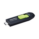Memoria Flash Adata UC320, Capacidad 64GBGB, USB 3.2, Color: Negro/verde. ACHO-UC300-64G-RBK/GN