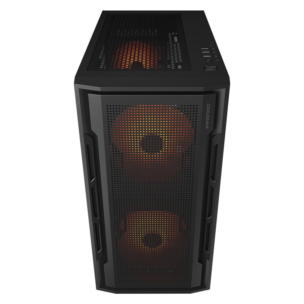 Caja Cougar UNIFACE MINI RGB  - Mini / Micro ATX, Vidrio Templado Lateral, Puertos USB 2.0/3.0, 2x Abanico 140mm Frontal, 1xAbanico 120mm Trasero, Color: Negro. CS-UNIFMRB