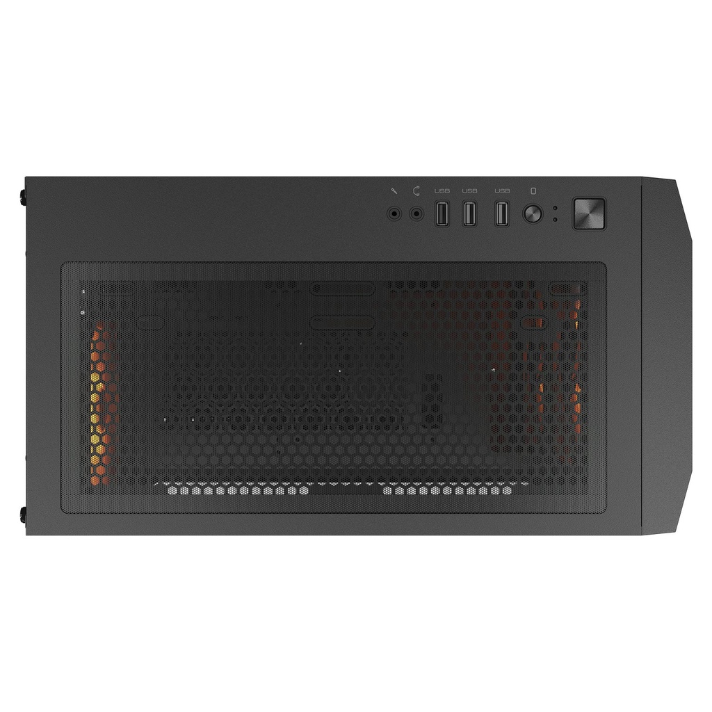 Caja Cougar UNIFACE MINI RGB  - Mini / Micro ATX, Vidrio Templado Lateral, Puertos USB 2.0/3.0, 2x Abanico 140mm Frontal, 1xAbanico 120mm Trasero, Color: Negro. CS-UNIFMRB
