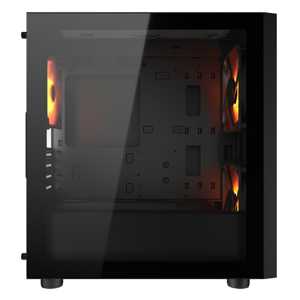 Caja Cougar UNIFACE MINI RGB  - Mini / Micro ATX, Vidrio Templado Lateral, Puertos USB 2.0/3.0, 2x Abanico 140mm Frontal, 1xAbanico 120mm Trasero, Color: Negro. CS-UNIFMRB