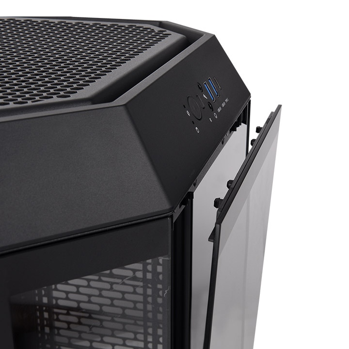 Caja The Tower 300 - Mini / Micro ATX, Vidrio Templado Lateral, Puertos USB 2.0/3.0, Color: Negro. CA1Y400S1WN00