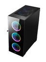 Caja Bgears B-VOGUISH  - Mini / Micro ATX, Vidrio Templado, Puertos USB 2.0/3.0, Color: Negro. B-VOGUISH