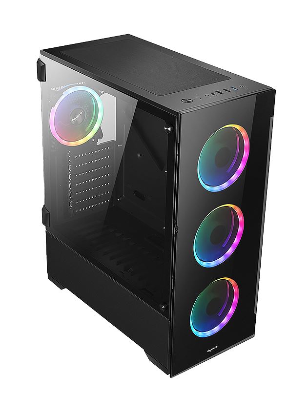 Caja Bgears B-VOGUISH  - Mini / Micro ATX, Vidrio Templado, Puertos USB 2.0/3.0, Color: Negro. B-VOGUISH