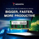 Memoria Ram SO-DIMM ADATA Premier-AD4S320016G22-SGN- Capacidad de 16GB DDR4, PC4-25600 (3200Mhz), Non-ECC, CL22, 1.2V, 260 pines, sin búfer.