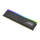 Memoria Ram DIMM ADATA XPG Lancer RGB - Capacidad de 8GB DDR5 U-DIMM, 3600MHz, ECC, CL38, 1.35V, color negro. AX4U36008G18I-SBKD35G