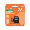 Tarjeta de Memoria Micro SD SDXC/UHS-I U3 - Capacidad  128GB Speed Plus, V30, clase 10, A2, hasta 180MB/s Lectura, 160MB/s escritura, adaptador SD. UD128GUI3V30A2SP-RA1