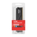 Memoria Ram DIMM ADATA XPG Lancer RGB - Capacidad de 16GB DDR5 U-DIMM, 5600MHz, ECC, CL38, 1.1V, color negro. AX5U5600C468G-SLABRBK