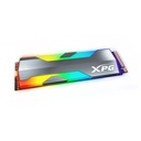 Unidad de Estado Solido(SSD) A-Data XPG SPECTRIX S20G - Capacidad de 500GB, RGB, 3D NAND, 2500MB/s de lectura, 1800MB/s de escritura, PCIe Gen3x4, M.2 2280. ASPECTRIXS20G-500G-C