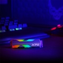 Unidad de Estado Solido(SSD) A-Data XPG SPECTRIX S20G - Capacidad de 500GB, RGB, 3D NAND, 2500MB/s de lectura, 1800MB/s de escritura, PCIe Gen3x4, M.2 2280. ASPECTRIXS20G-500G-C