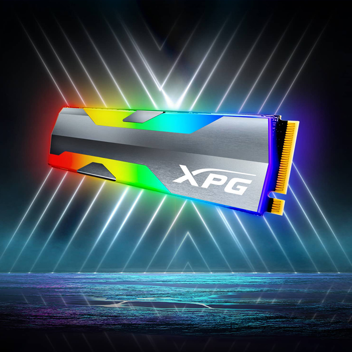 Unidad de Estado Solido(SSD) A-Data XPG SPECTRIX S20G - Capacidad de 500GB, RGB, 3D NAND, 2500MB/s de lectura, 1800MB/s de escritura, PCIe Gen3x4, M.2 2280. ASPECTRIXS20G-500G-C