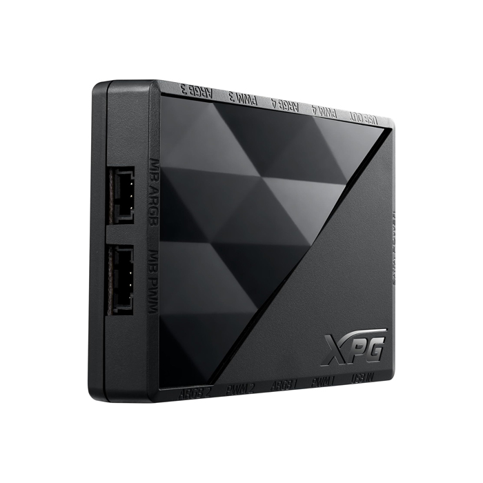 Controlador de Ventiladores y LED XPG Prime Box ARGB - Para PC, 4x puertos de abanicos, 4x canales RGB, 2x usb. PRIMEBOX-BKCWW