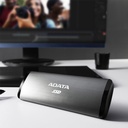 SSD Externo Adata SE760, 1TB, USB-C, Lectura 1000 MB/s, Escritura 800MB/s, Negro ASE760-1TU32G2-CBK