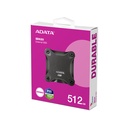 Disco SSD Externo ADATA SD620 512GB - 520MB/s Lectura, 520MB/s Escritura, Interfaz USB 3.2 Gen2, Negro SD620-512GCBK