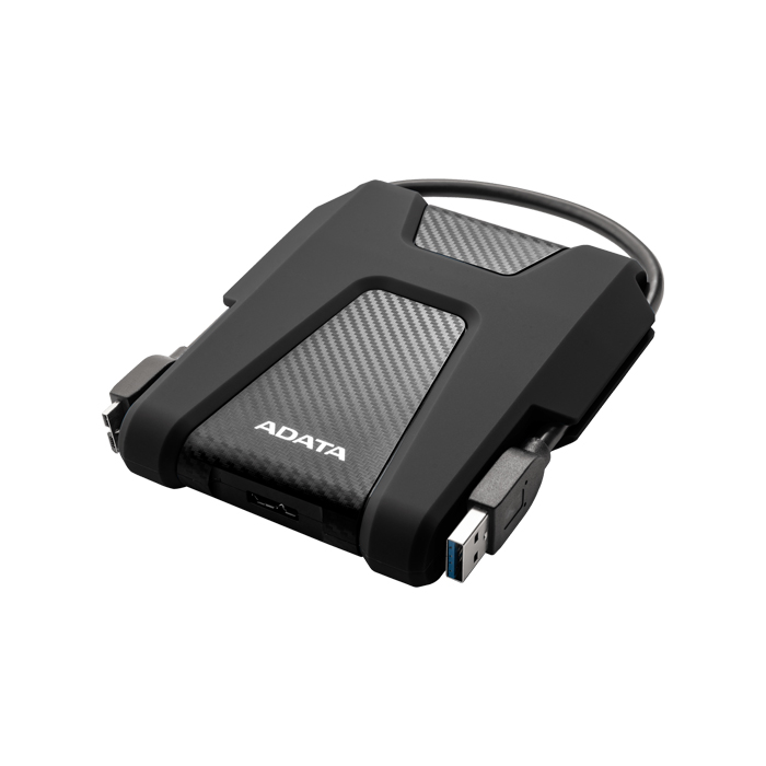 Disco Duro Externo 2.5" A-DATA HD680 - Capacidad de 2TB, Resistente a golpes, portátil, interfaz USB 3.2 y 3.1, color negro. AHD680-2TU31-CBK
