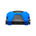 Disco Duro Externo 2.5" A-DATA HD680 - Resistente a golpes, portátil, interfaz USB 3.2 y 3.1, con capacidad de 2TB, color azul. AHD680-2TU31-CBL