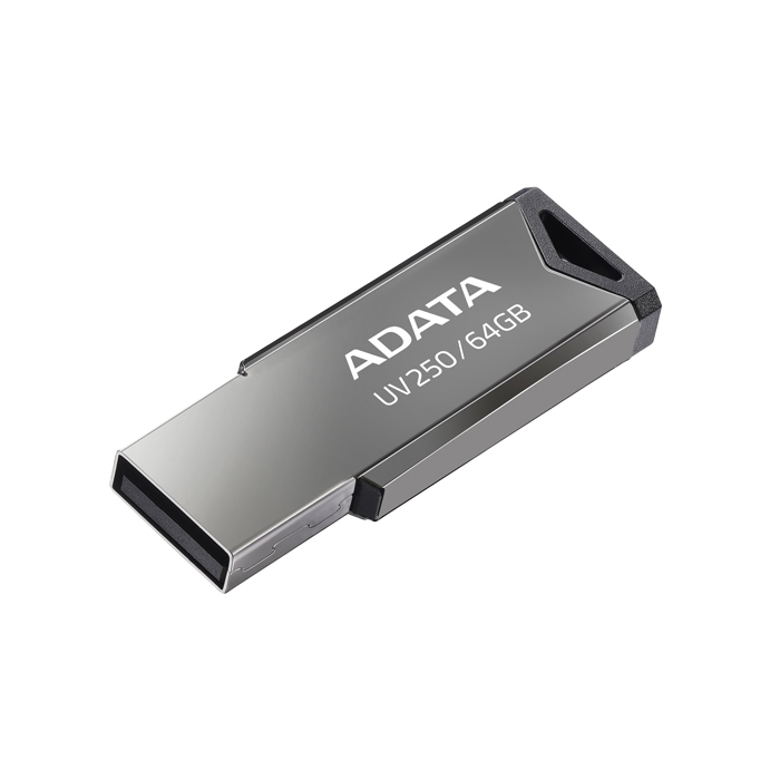 Memoria Flash ADATA AUV250 - Capacidad de 64GB, USB 2.0, color negro. AUV250-64G-RBK