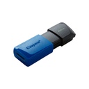 Memoria Flash Kingston DataTraveler Exodia - G1, USB 3.2, con capacidad de 64GB, color negro/azul. DTXM/64GB