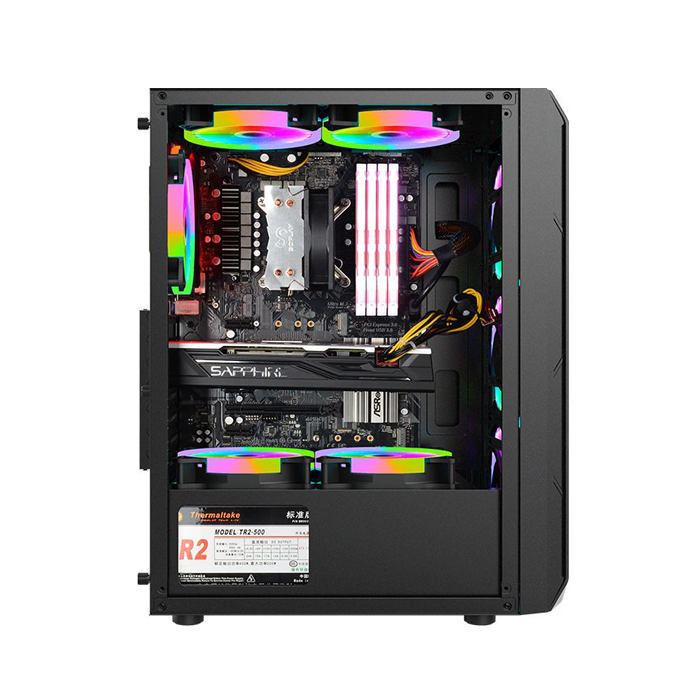 Caja Thermaltake K10L - Para ATX, Vidrio Templado Lateral, Puertos USB 2.0/3.0, Color: Negro. K10L