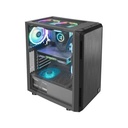 Caja S3 - Para ATX, Vidrio Templado Lateral, Puertos USB 2.0/3.0, Color: Negro. CASTHE-S3