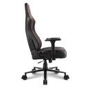 Silla Gamer Sharkoon Skiller SGS30 - Ajustable, estructura de acero, soporte cuello/lumbar, ajuste 90° y 165°, color Negro/Rojo.