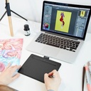 Tableta Digitalizadora Wacom Intuos CTL4100WLK0 - Tabla digitalizadora con lápiz, bluetooth, tamaño 200x160x8.8 mm, área activa 152x95 mm, 2540 lpi, pequeña, color negro.