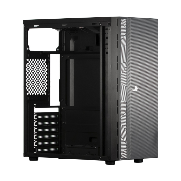 Caja Gaming X-Lion ND-550 RGB STRIP - Tempered Glass, RGB, ATX, USB 2.0 X2 + HD AUDIO, Color Negro. E010-156