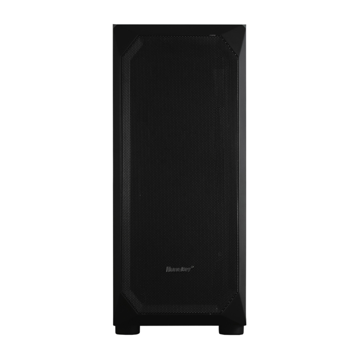 Caja HUNTER - Para ATX/ MICRO ATX/ MINI ITX, conectores 1x USB 3.0, conectores 2x USB 2.0, 3x abanico de 120mm ARGB Frontal (No incluido), 1x abanico de 120mm atrás, color negro. HUNTER-V