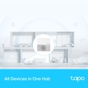 Hub Inteligente Tapo, Funciona con tus cámaras inteligentes, Control por voz, Funciona con Tapo C420, Tapo C400, Tapo D230 y más. Tapo H200