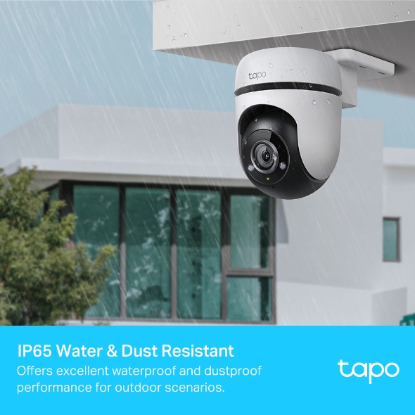 Cámara para Exteriores Tapo C500 - Resolucion 1080p(15fps), WiFi 2.4GHz, MicroSD, Detección de Movimiento, Visión Nocturna(850 nm IR LED hasta 30m), Audio Bidireccional, Compatible con Amazon Alexa y Google Assistant. Tapo C500