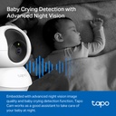 Cámara para Exteriores Tapo C210 V2.20 - Resolucion (2304 x 1296 px)15fps, WiFi 2.4GHz, MicroSD, Detección de Movimiento, Visión Nocturna(850 nm IR LED(30ft/9m), Audio Bidireccional, Compatible con Amazon Alexa y Google Assistant. C210 V2.20