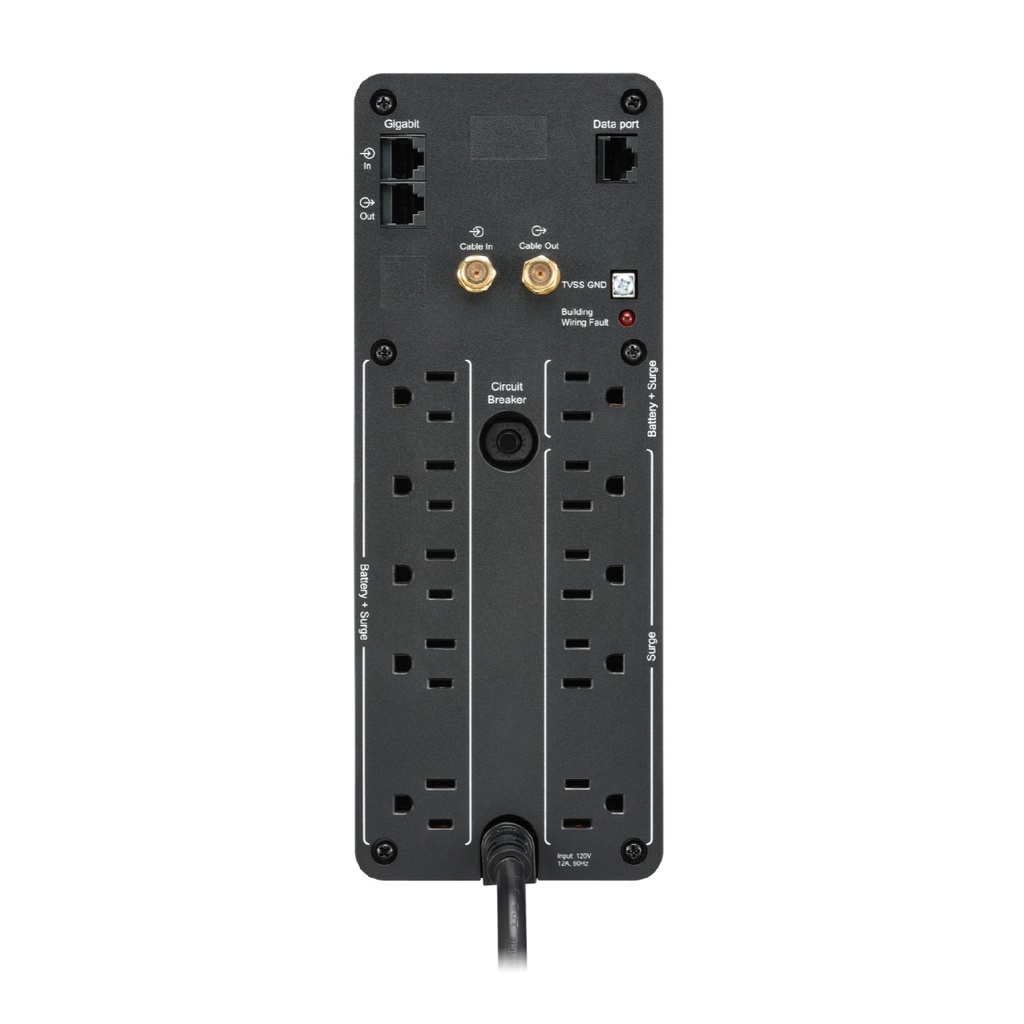 Batería de Respaldo APC Power Saving Back-UPS PRO BR 1500 - Bateria con AVR (regulación automática de tensión), pantalla lcd, 900Vatios, 1500VA, 2x usb. BR1500M2-LM