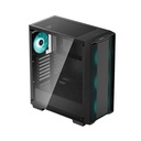Caja DeepCool CC560 - Para Mini-ITX / Mico-ATX / ATX, conectores 1x USB 3.0, 1x USB 2.0, vidrio templado, 3x abanico de 120mm Frontal, 1x abanico de 120mm Trasero, color negro. R-CC560-BKGAA4-G-1