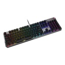 Teclado MSI STRIKE 600 - Gamer alámbrico, rgb, usb, Español, color Negro. STRIKE 600 SILENT US