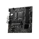 Tarjeta madre MSI PRO B760M-P DDR4 - LGA1700, Intel B760, 4x DDR4 4800Mhz(OC), PCI-Express 4.0, DisplayPort, HDMI, VGA, 4X USB 2.0, 1X USB 3.2, M.2, LAN 2.5G
