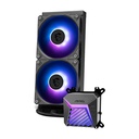 Sistema Enfriamiento Líquido Para Procesador, MSI MAG CORELIQUID 240 Iluminación RGB, Socket LGA - 1700/1851- AMD AM4/AM5, Conector 4 Pines, 3 pines ARGB, Negro. MAG CORELIQUID A15 240