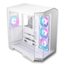 Caja Micro- ATX Tower MAG PANO - ARGB, 1 x USB 3.2 Gen 1 Tipo-A, 1 x USB 3.2 Gen 2x2 Tipo-C, 1 x Salida de audio/Entrada de micrófono, 1 x Botón de interruptor LED,1 x Botón de encendido, Color Blanco. MAG PANO 100R PZ WHITE
