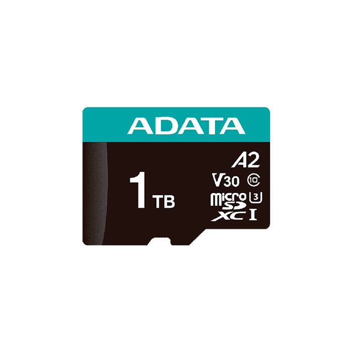 Tarjeta de Memoria micro SD A-DATA microSDXC/SDHC Premier Pro - Capacidad 1TB, UHS-I, clase 10( A2, V30) hasta 100MB/s Lectura, 85MB/s escritura, adaptador SD. AUSDX1TUI3V30SA2-RA1