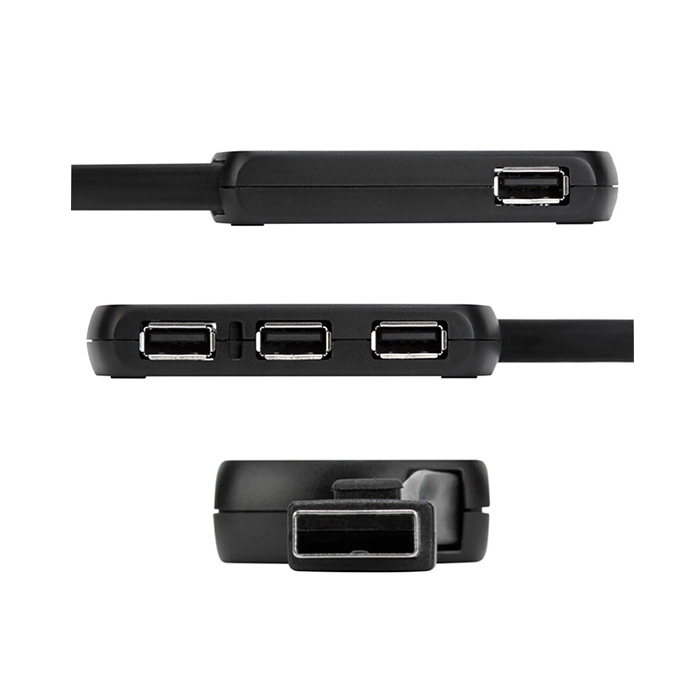 Hub USB 2.0 Targus - 4 Puertos, Velocidad 480 Mbps, compatible con PC y Mac, Negro ACH114US