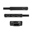 Hub USB 2.0 Targus - 4 Puertos, Velocidad 480 Mbps, compatible con PC y Mac, Negro ACH114US