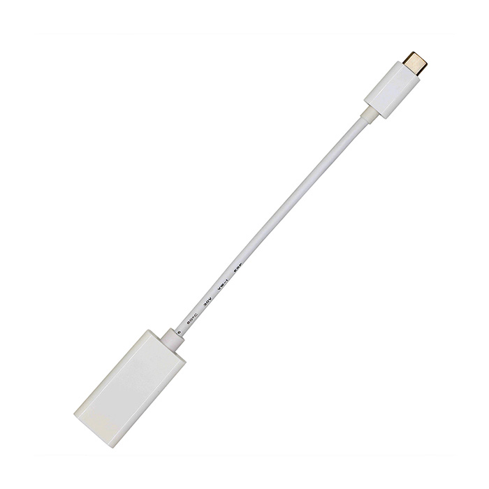Cable Adaptador VCOM - Tipo C macho a Display Port. Blanco. CU422
