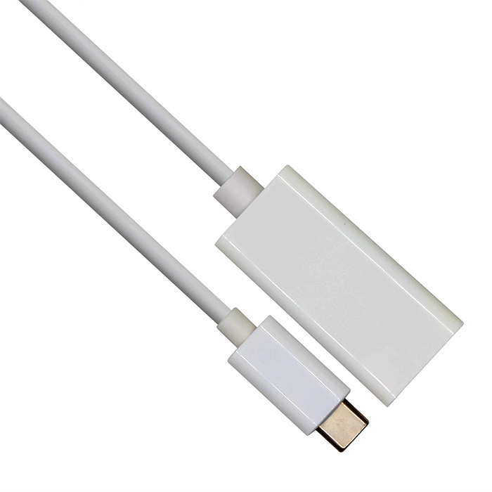 Cable Adaptador VCOM - Tipo C macho a Display Port. Blanco. CU422