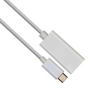 Cable Adaptador VCOM - Tipo C macho a Display Port. Blanco. CU422
