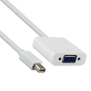 Adaptador Mini DisplayPort VCOM CG613 - DisplayPort macho a VGA hembra, 1080P - 60Hz, color blanco. CG613-0.15