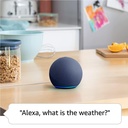 Smarthome Amazon Echo Dot 5th-Gen - Altavoz inteligente con el asistente Alexa integrado, dolby audio, Wi-Fi 802.11ac (2,4 GHz/5 GHz), bluetooth, color carbon. 840080503653