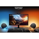 Bocinas Logitech G560 LightSync PC Gaming - Sistema de altavoces 2.1 con bluetooth, rgb, 240W (RMS), entradas 3.5mm, DTS-X ultra sorround, color negro. 980-001300