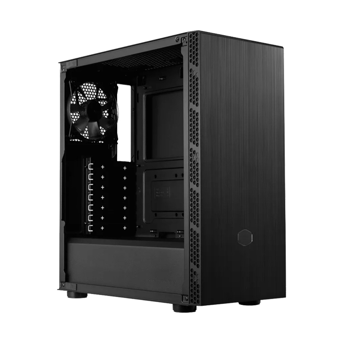 Caja Cooler Master MB600L V2 - Para ATX / Micro-ATX, conectores 2x USB 3.2, vidrio templado, 1x abanico de 120mm Trasero, color negro. MB600L2-KGNN-SC1