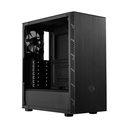 Caja Cooler Master MB600L V2 - Para ATX / Micro-ATX, conectores 2x USB 3.2, vidrio templado, 1x abanico de 120mm Trasero, color negro. MB600L2-KGNN-SC1